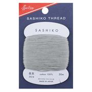 Sashiko 20/6 Cotton Embroidery Thread, 40m, 217 Grey